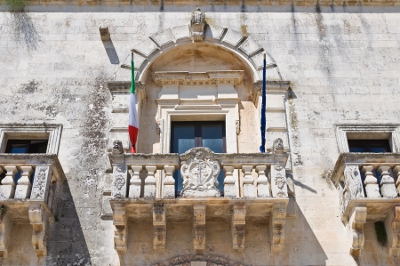 Town hall. Sternatia. Puglia. Italy.の写真素材