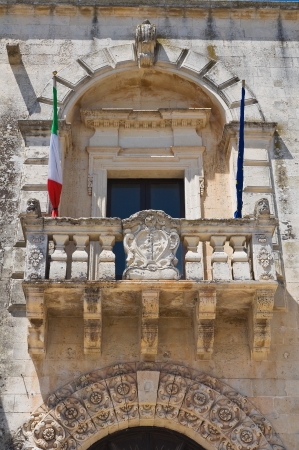 Town hall. Sternatia. Puglia. Italy.の写真素材