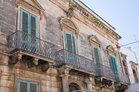 Zevallos ducal palace  Ostuni  Puglia  Italy の写真素材