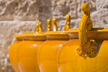 Ceramic Museum. Episcopio Castle. Grottaglie. Puglia. Italy.の写真素材