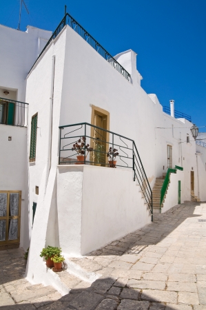Alleyway. Ostuni. Puglia. Italy.の写真素材