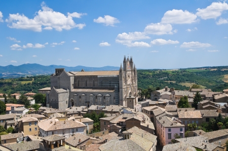 Panoramic view of Orvieto  Umbria  Italy の写真素材