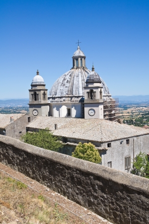 Cathedral of St  Margherita  Montefiascone  Lazio  Italy の写真素材