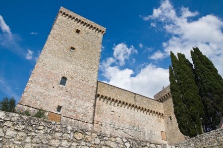 Albornoz fortress. Narni. Umbria. Italy.のeditorial素材