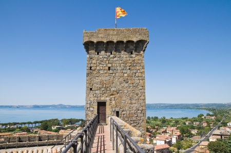 Castle of Bolsena. Lazio. Italy.のeditorial素材