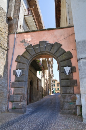 Alleyway. Soriano nel Cimino. Lazio. Italy. の写真素材