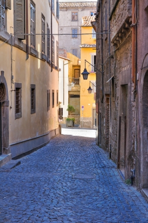 Alleyway. Viterbo. Lazio. Italy. の写真素材