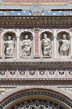 Cathedral of Orvieto  Umbria  Italy の写真素材