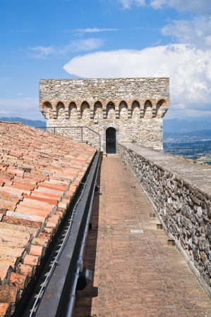 Albornoz fortress. Narni. Umbria. Italy.のeditorial素材