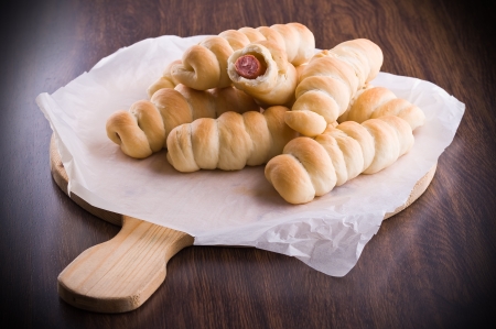 Sausage Buns. の写真素材