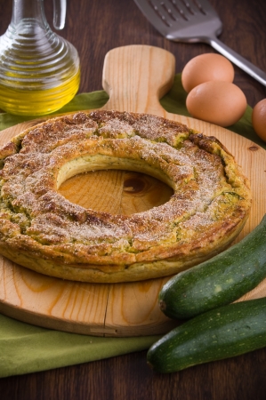 Courgette flan. の写真素材