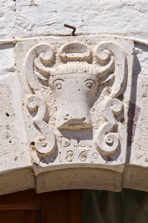 Historical palace. Sant'Agata di Puglia. Italy.のeditorial素材