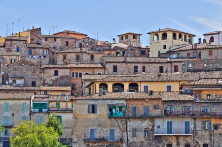 Panoramic view of Narni. Umbria. Italy.のeditorial素材