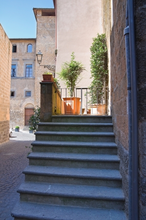 Alleyway. Orvieto. Umbria. Italy. の写真素材
