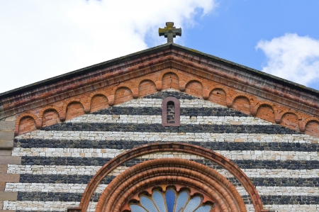 Church of St. Savino. Rezzanello. Emilia-Romagna. Italy. の写真素材