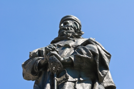 Giuseppe Garibaldi Bronze Statue  Parma  Emilia-Romagna  Italy のeditorial素材