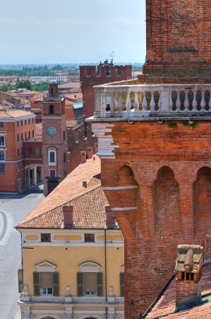 Panoramic view of Ferrara  Emilia-Romagna  Italy のeditorial素材