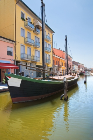 Panoramic view of Comacchio  Emilia-Romagna  Italy のeditorial素材