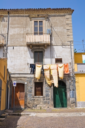 Alleyway. Melfi. Basilicata. Italy.の写真素材