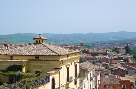 Panoramic view of Melfi  Basilicata  Italy のeditorial素材