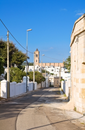 Alleyway. Santa Maria di Leuca. Puglia. Italy.の写真素材