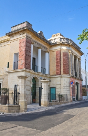 Historical house. Santa Maria di Leuca. Puglia. Italy.のeditorial素材