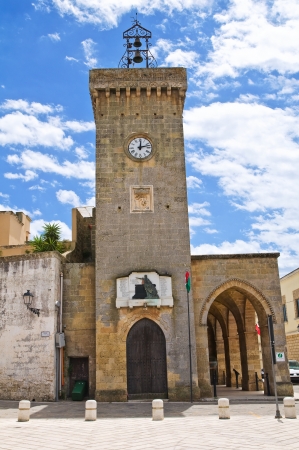 Clocktower. Ugento. Puglia. Italy.のeditorial素材