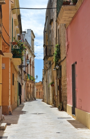 Alleyway. Ugento. Puglia. Italy.のeditorial素材