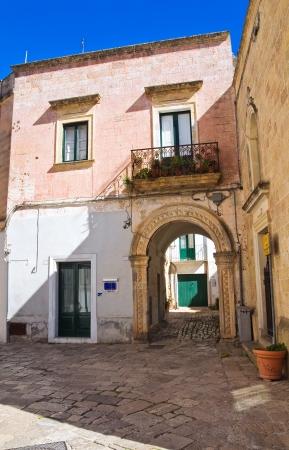 Alleyway. Alessano. Puglia. Italy.のeditorial素材