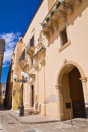 Ducal palace. Taurisano. Puglia. Italy. の写真素材