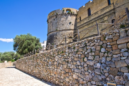 City walls  Castro  Puglia  Italy のeditorial素材