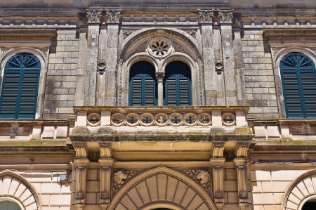 Sticchi Carluccio palace. Poggiardo. Puglia. Italy.のeditorial素材