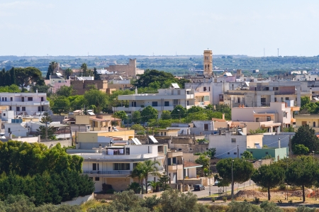 Panoramic view of Specchia. Puglia. Italy.の写真素材