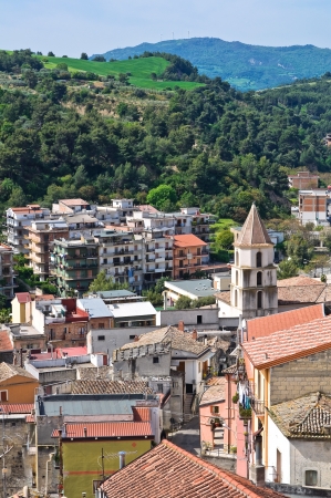 Panoramic view of Tursi. Basilicata. Italy. の写真素材