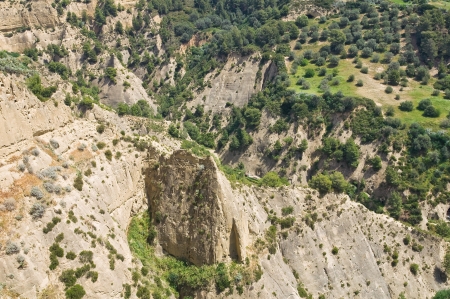 Panoramic view of Tursi  Basilicata  Italy の写真素材