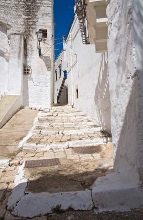 Alleyway  Ceglie Messapica  Puglia  Italy  の写真素材