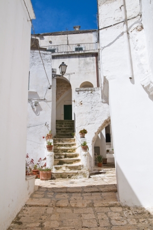 Alleyway  Ceglie Messapica  Puglia  Italy  のeditorial素材