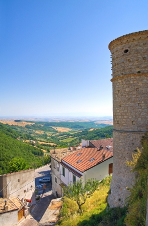 Great Priors tower. Alberona. Puglia. Italy.のeditorial素材