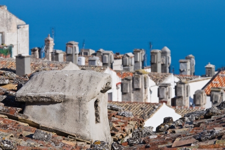 Panoramic view of Monte SantAngelo  Puglia  Italy の写真素材