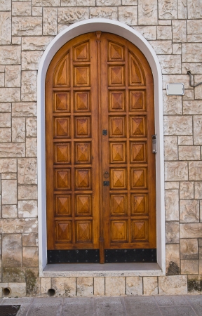 Wooden door  Manduria  Puglia  Italy の写真素材