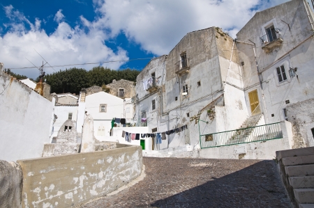 Alleyway  Monte SantAngelo  Puglia  Italyの写真素材