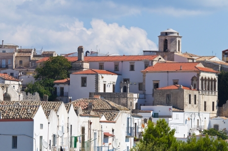 Panoramic view of Monte SantAngelo  Puglia  Italy の写真素材