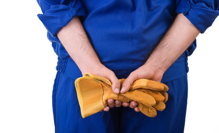 Blue collar worker. 