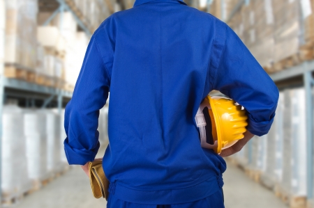 Blue collar worker.の写真素材