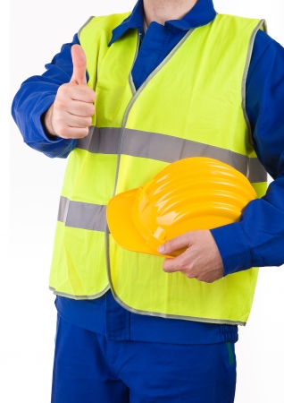 Blue collar worker. の写真素材