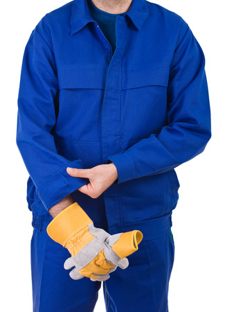 Blue collar worker  の写真素材