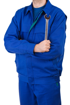 Blue collar worker. の写真素材