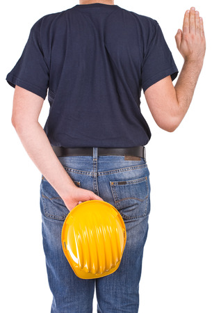 Blue collar worker  の写真素材