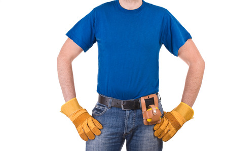 Blue collar worker の写真素材