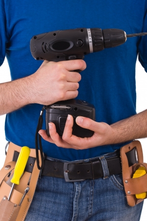 Blue collar worker. の写真素材
